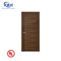 UL listed fire proof veneer laminated wood door design hotel door fire exit door